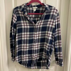 H&M flannel long sleeve shirt size small/4